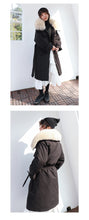 Load image into Gallery viewer, In the winter of 2018, the new Korean version of fur collar hooded down jacket women thickened white duck down long down jacket women 3038