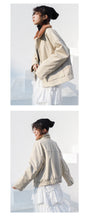 Load image into Gallery viewer, New Winter Sueded Korean Leather Coat with Belt Decorative Large Pocket Loose Leather Coat 3066