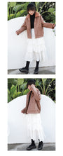 Load image into Gallery viewer, New Winter Sueded Korean Leather Coat with Belt Decorative Large Pocket Loose Leather Coat 3066
