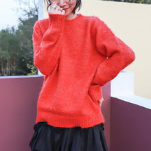 Load image into Gallery viewer, "Clearance seconds kill 76 yuan no refund no change" sweater women's round neck loose pullover sweater 921 in autumn and winter