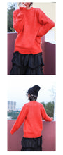 Load image into Gallery viewer, "Clearance seconds kill 76 yuan no refund no change" sweater women's round neck loose pullover sweater 921 in autumn and winter
