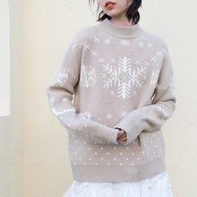 Load image into Gallery viewer, "Clearance seconds kill 76 yuan not to return not to change" fawn sweater women loose round neck pullover sweater 1806
