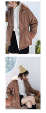 Load image into Gallery viewer, Women's Jackets, Leather Garments, Short Motorcycle Garments, Women's Sueded Coats, Loose Leather Garments 3072