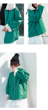 Load image into Gallery viewer, "Clearance seconds kill" winter fur collar locomotive clothing plus velvet women's jacket coat loose leather women 3069