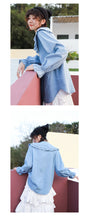 Load image into Gallery viewer, "The end of the season seconds kill 78 yuan does not return does not change" doll collar Pearl button art shirt horn cowboy shirt 1036