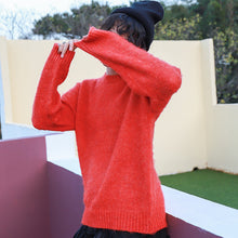 Load image into Gallery viewer, "Clearance seconds kill 76 yuan no refund no change" sweater women's round neck loose pullover sweater 921 in autumn and winter