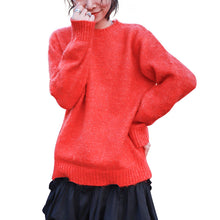Load image into Gallery viewer, "Clearance seconds kill 76 yuan no refund no change" sweater women's round neck loose pullover sweater 921 in autumn and winter