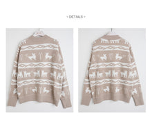 Load image into Gallery viewer, "Clearance seconds kill 76 yuan not to return not to change" fawn sweater women loose round neck pullover sweater 1806