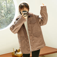Load image into Gallery viewer, [clearing warehouse and killing 186 cases without return or change] locomotive clothes washed Pu jacket and thicker leather clothes 3073