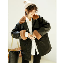 Load image into Gallery viewer, [clearing warehouse and killing 186 cases without return or change] locomotive clothes washed Pu jacket and thicker leather clothes 3073