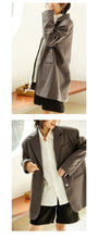 Load image into Gallery viewer, Spring and Summer 2019 New Korean Version Women's Medium and Long Leisure Suit Jacket Women's Loose Pure Color Small Suit 3081