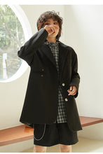 Load image into Gallery viewer, Spring and Summer 2019 New Korean Version Women's Medium and Long Leisure Suit Jacket Women's Loose Pure Color Small Suit 3081