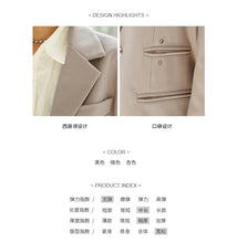 Load image into Gallery viewer, Spring and Summer 2019 New Korean Version Women's Medium and Long Leisure Suit Jacket Women's Loose Pure Color Small Suit 3081