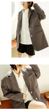 Load image into Gallery viewer, Spring and Summer 2019 New Korean Version Women's Medium and Long Leisure Suit Jacket Women's Loose Pure Color Small Suit 3081