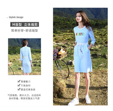 Load image into Gallery viewer, Newly fashioned women's round-collar embroidered A-shaped skirt in early spring of 2019