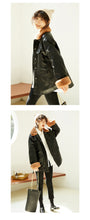 Load image into Gallery viewer, [clearing warehouse and killing 186 cases without return or change] locomotive clothes washed Pu jacket and thicker leather clothes 3073