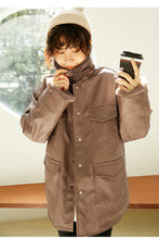 Load image into Gallery viewer, [clearing warehouse and killing 186 cases without return or change] locomotive clothes washed Pu jacket and thicker leather clothes 3073