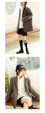 Load image into Gallery viewer, Spring and Summer 2019 New Korean Version Women's Medium and Long Leisure Suit Jacket Women's Loose Pure Color Small Suit 3081
