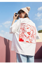 Load image into Gallery viewer, Spring and summer 2019 new sanding base shirt women casual crew neck T-shirt women embroidered short sleeve T-shirt 9950