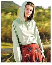 Load image into Gallery viewer, Spring 2009 New Women's Suit Set with Loose and Lazy Wind Ins Hat Guard 51060