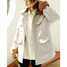 Load image into Gallery viewer, [clearing warehouse and killing 186 cases without return or change] locomotive clothes washed Pu jacket and thicker leather clothes 3073
