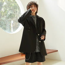 Load image into Gallery viewer, Spring and Summer 2019 New Korean Version Women's Medium and Long Leisure Suit Jacket Women's Loose Pure Color Small Suit 3081