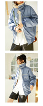 Load image into Gallery viewer, Leather coat female 2018 Korean version of double collar motorcycle suit plus velvet women's jacket coat loose leather coat female winter 3079