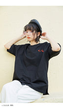 Load image into Gallery viewer, Spring and summer 2019 new sanding base shirt women casual crew neck T-shirt women embroidered short sleeve T-shirt 9950