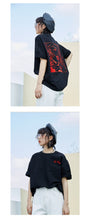 Load image into Gallery viewer, Spring and summer 2019 new sanding base shirt women casual crew neck T-shirt women embroidered short sleeve T-shirt 9950
