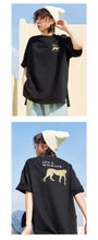 Load image into Gallery viewer, Spring 2009 cotton T-shirt Korean version women's loose BF jacket round collar cartoon short sleeve blouse 80160