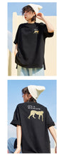 Load image into Gallery viewer, Spring 2009 cotton T-shirt Korean version women's loose BF jacket round collar cartoon short sleeve blouse 80160
