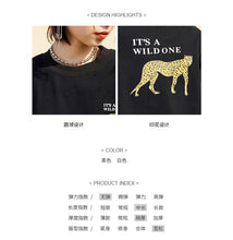 Load image into Gallery viewer, Spring 2009 cotton T-shirt Korean version women's loose BF jacket round collar cartoon short sleeve blouse 80160