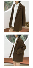 Load image into Gallery viewer, The 2018 Winter New Coat Hepburn Little Woolen Coat Female Student Short Suit 3089 Solid Color