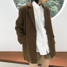 Load image into Gallery viewer, The 2018 Winter New Coat Hepburn Little Woolen Coat Female Student Short Suit 3089 Solid Color
