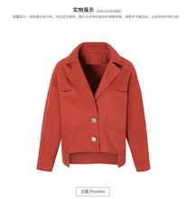 Load image into Gallery viewer, [ Journal of the Philippines] Woven lapel coat 2019 spring new women's single Breasted long-sleeved casual jacket 97137