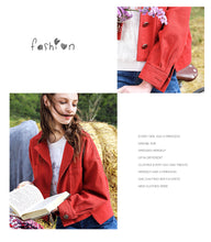 Load image into Gallery viewer, [ Journal of the Philippines] Woven lapel coat 2019 spring new women's single Breasted long-sleeved casual jacket 97137