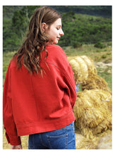 Load image into Gallery viewer, [ Journal of the Philippines] Woven lapel coat 2019 spring new women's single Breasted long-sleeved casual jacket 97137