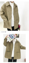 Load image into Gallery viewer, 2018 New Korean Version Loose Pure Pocket Locomotive Clothes Pu Leather Clothes Short Winter Leisure Outerwear Trendy 3087