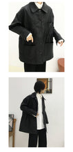 Load image into Gallery viewer, 2018 New Korean Version Loose Pure Pocket Locomotive Clothes Pu Leather Clothes Short Winter Leisure Outerwear Trendy 3087