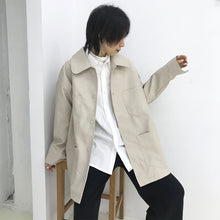 Load image into Gallery viewer, 2018 New Korean Version Loose Pure Pocket Locomotive Clothes Pu Leather Clothes Short Winter Leisure Outerwear Trendy 3087
