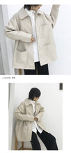 Load image into Gallery viewer, 2018 New Korean Version Loose Pure Pocket Locomotive Clothes Pu Leather Clothes Short Winter Leisure Outerwear Trendy 3087