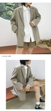 Load image into Gallery viewer, The 2018 Winter New Coat Hepburn Little Woolen Coat Female Student Short Suit 3089 Solid Color