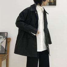 Load image into Gallery viewer, 2018 New Korean Version Loose Pure Pocket Locomotive Clothes Pu Leather Clothes Short Winter Leisure Outerwear Trendy 3087