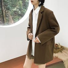 Load image into Gallery viewer, The 2018 Winter New Coat Hepburn Little Woolen Coat Female Student Short Suit 3089 Solid Color