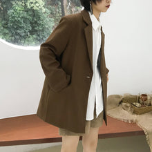 Load image into Gallery viewer, The 2018 Winter New Coat Hepburn Little Woolen Coat Female Student Short Suit 3089 Solid Color