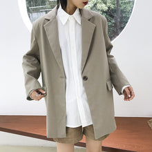 Load image into Gallery viewer, The 2018 Winter New Coat Hepburn Little Woolen Coat Female Student Short Suit 3089 Solid Color