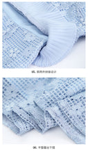 Load image into Gallery viewer, 2019 Autumn new women's air round collar French Campanulaceae skirt temperament light ripe silk Bud dress 63157
