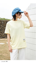 Load image into Gallery viewer, Spring 2019 New Women's Wear Coloured Ins Short-sleeved T-shirt Loose Korean Edition with Top Half-sleeve Underwear 3107