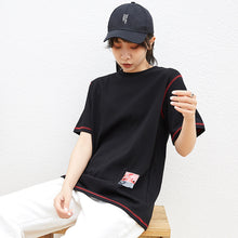 Load image into Gallery viewer, Spring 2019 New Women's Wear Coloured Ins Short-sleeved T-shirt Loose Korean Edition with Top Half-sleeve Underwear 3107