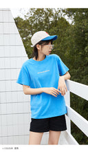Load image into Gallery viewer, Loose-fitting student half-sleeve T-shirt for women in spring and summer of 2019 new Korean alphabetic jacket with short sleeves and undercoat 3108